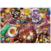 Puzzle Educa Table de couture 2000 pièces