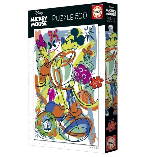 Puzzle Educa Mickey and Friends 500 pièces