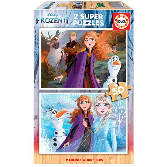 Puzzle Educa Frozen 2 de 2 x 50 pièces