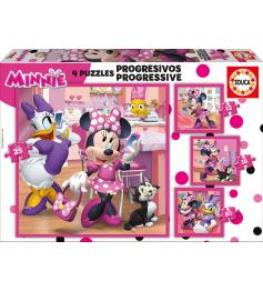 Puzzle Educa Minnie Happy Helpers Progressif 12+16+20+25 P