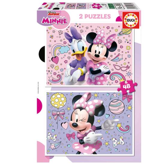 Puzzle Educa Minnie 2 x 48 pièces