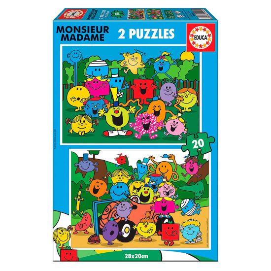Puzzle Educa Monsieur Madame 2 x 20 pièces Puzzle Educa Monsieur Madame 2 x 20 pièces