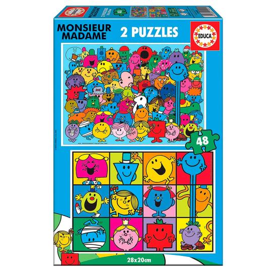 Puzzle Educa Monsieur Madame 2 x 48 pièces