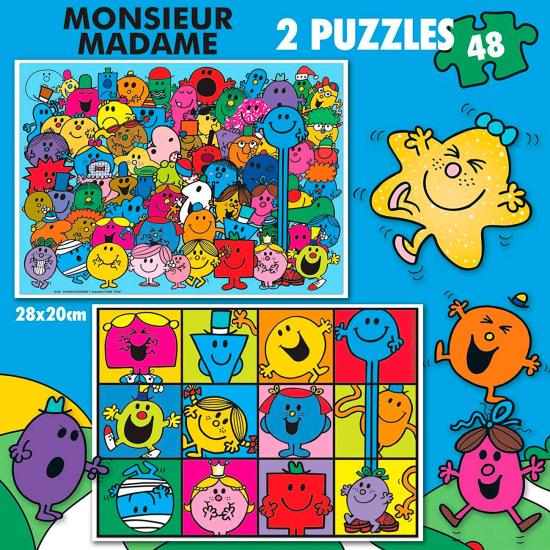 Puzzle Educa Monsieur Madame 2 x 48 pièces