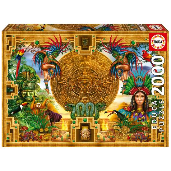 Puzzle Educa Aztèque Maya Assemblage de 2000 Pièces