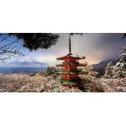 Puzzle Educa Mont Fuji et Pagode Chureito, Japon 3000 pièces