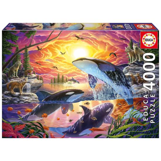 Puzzle Educa Orques et Loups, 4000 pièces