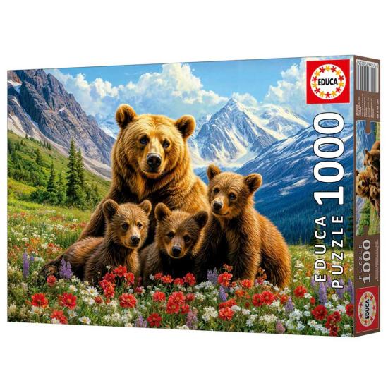 Puzzle Educa Les Grizzlis Au Canada 1000 pièces
