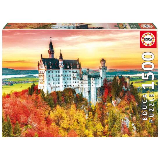 Educa Automne à Neuschwanstein Puzzle 1500 pièces