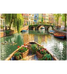 Puzzle Educa Excursion En Bateau À Amsterdam 1000 pièces