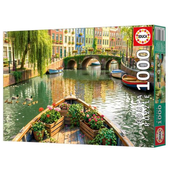 Puzzle Educa Excursion En Bateau À Amsterdam 1000 pièces