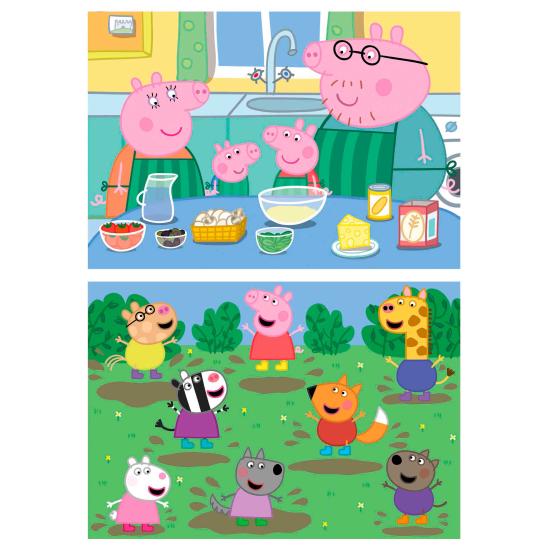 Puzzle Educa Peppa Pig 2 x 25 pièces en bois Puzzle Educa Peppa Pig 2 x 25 pièces en bois