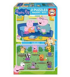 Puzzle Educa Bluey 2 x 25 pièces en bois