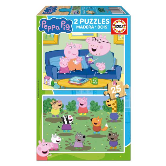 Puzzle Educa Bluey 2 x 25 pièces en bois Puzzle Educa Bluey 2 x 25 pièces en bois