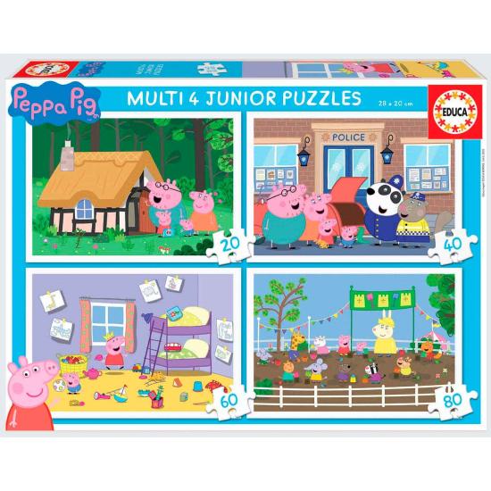 Puzzle Educa Peppa Cochon Multi Progressif 20+40+60+80 pcs