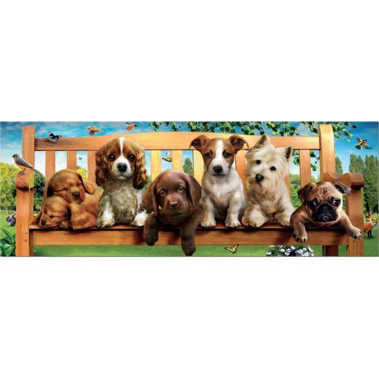 Educa Perritos dans le banc Panorama Puzzle 1000 mcx