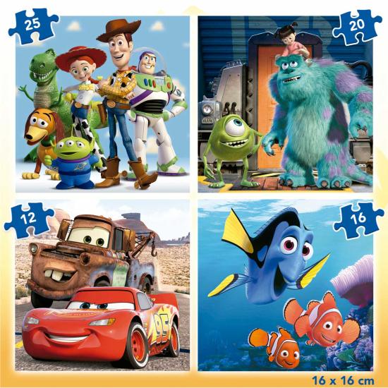 Puzzle Educa Pixar Progressif 12+16+20+25 Pcs