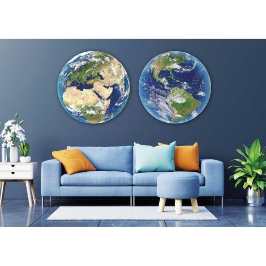 Educa Puzzle Rond Planète Terre 2 x 800 pièces