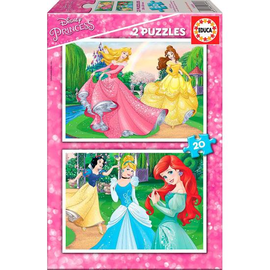 Puzzle Educa Princesses Disney 2 x 20 pièces
