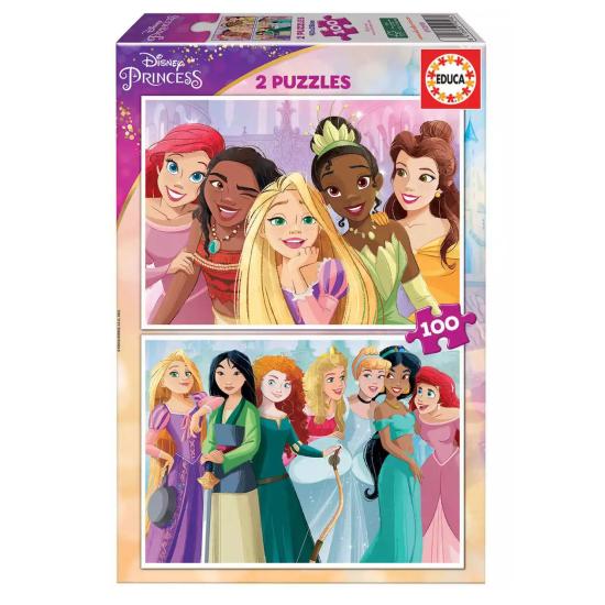 Puzzle Educa Princesses Disney 2 x 100 pièces