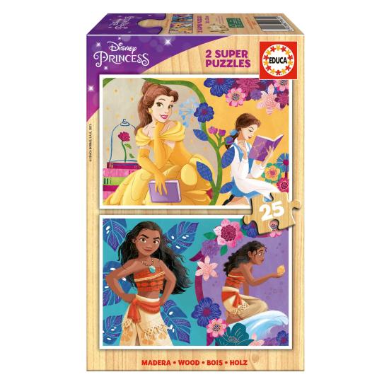 Puzzle Educa Princesses Disney 2 x 25 pièces Bois Puzzle Educa Princesses Disney 2 x 25 pièces Bois
