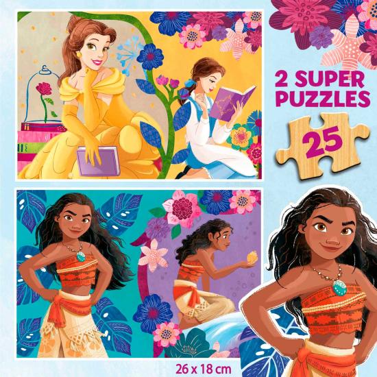 Puzzle Educa Princesses Disney 2 x 25 pièces Bois Puzzle Educa Princesses Disney 2 x 25 pièces Bois