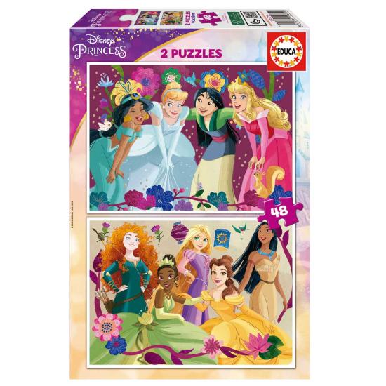 Puzzle Educa Princesses Disney 2 x 48 pièces Puzzle Educa Princesses Disney 2 x 48 pièces