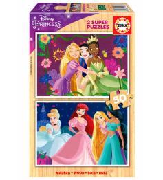 Puzzle Educa Princesses Disney 2 x 50 mcx Bois