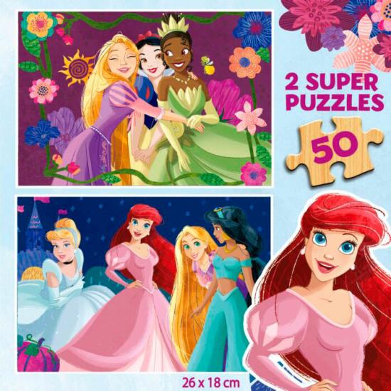 Puzzle Educa Princesses Disney 2 x 50 mcx Bois