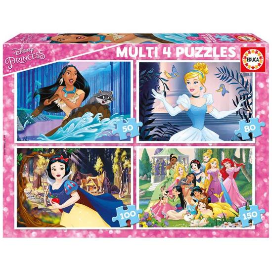 Puzzle Educa Princesses Disney Multi Progressif 50+80+100+150 pz