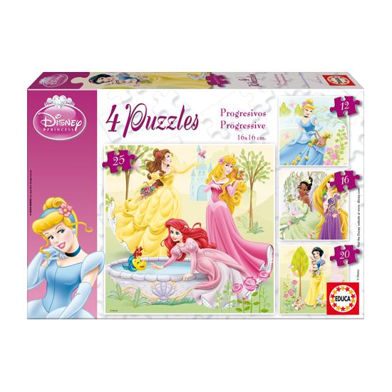 Puzzle Educa Princesses Progressif 12+16+20+25 Pièces