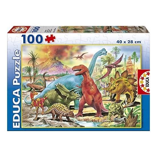 Puzzle Educa Dinosaures 100 pièces