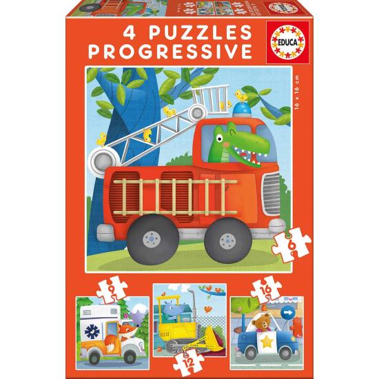 Puzzle Educa Progressive Rescue Patrol 6+9+12+16 Pzs. Puzzle Educa Progressive Rescue Patrol 6+9+12+16 Pzs.