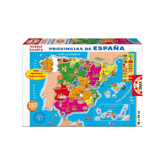Puzzle Educa Provinces d'Espagne 150 pièces
