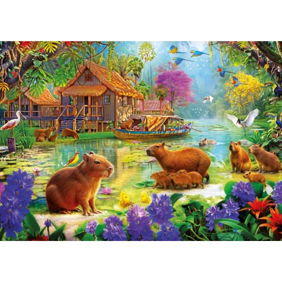 Puzzle Educa Village Des Capybaras 500 pièces