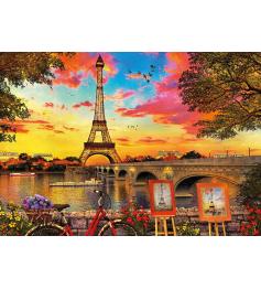 Puzzle Educa Coucher de soleil à Paris 3000 pièces