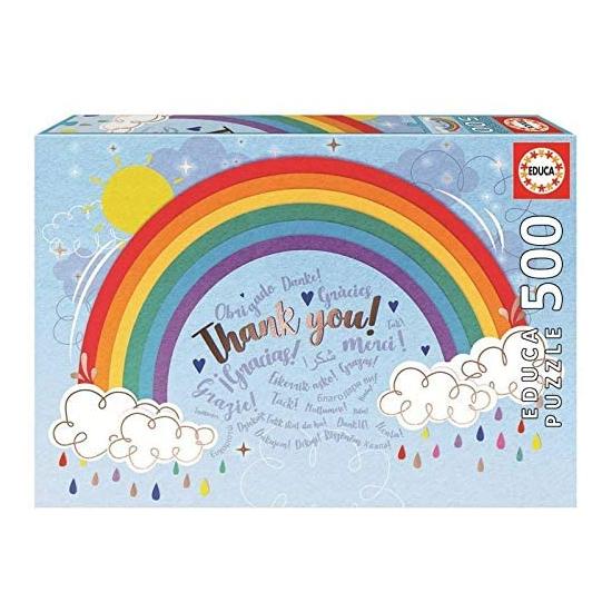 Puzzle Educa Rainbow Merci 500 pièces