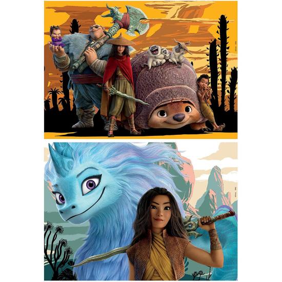 Puzzle Educa Raya et le Dragon 2 x 48 pièces