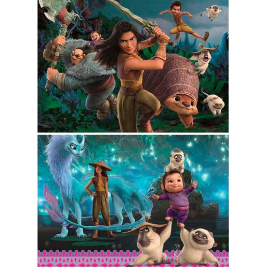 Puzzle Educa Raya et le dernier dragon 2 x 100 pièces