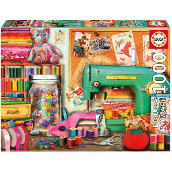 Educa Puzzle d'angle de couture 1000 pièces