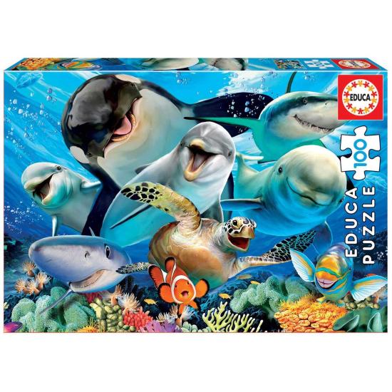 Puzzle Educa Selfie sous-marine 100 pièces