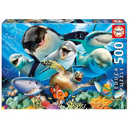 Puzzle sous-marin Educa Selfie 500 pièces