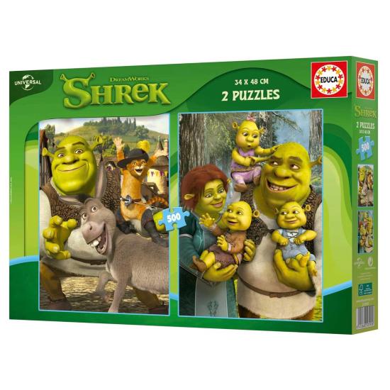 Puzzle Educa Shrek de 2 x 500 pièces