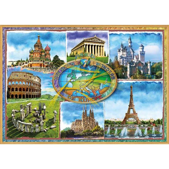 Educa Sept Merveilles de l'Europe Puzzle 1500 pièces