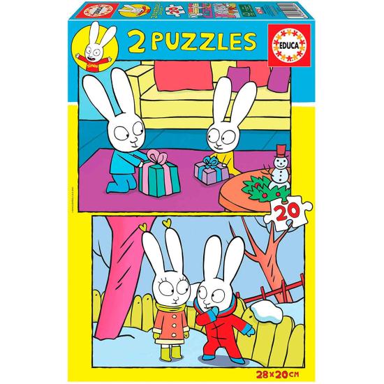 Puzzle Educa Simon 2 x 20 pièces
