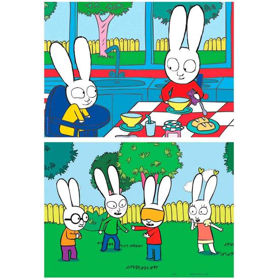 Puzzle Educa Simon 2 x 48 pièces