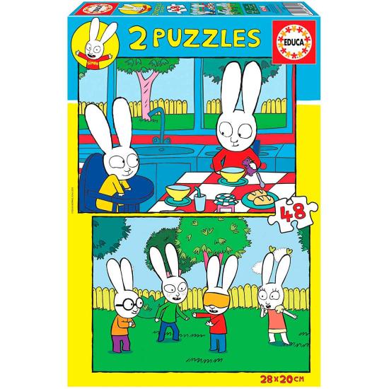 Puzzle Educa Simon 2 x 48 pièces