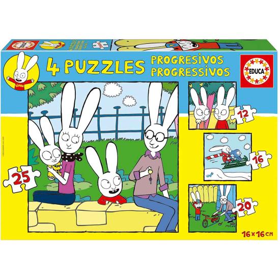 Puzzle progressif Educa Simon 12+16+20+25 mcx