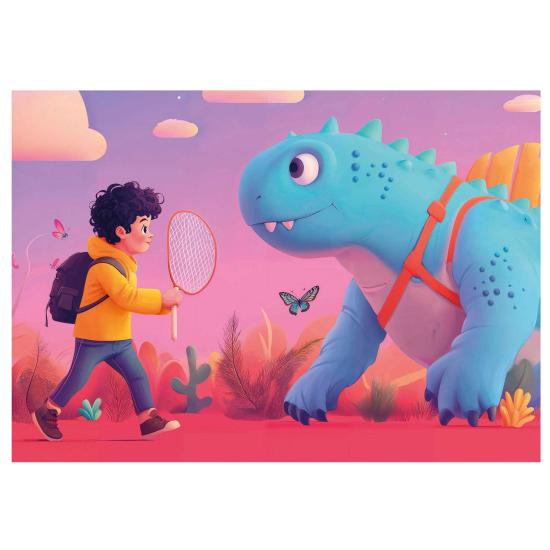 Puzzle Educa Dinosaures mignons progressif 20 + 40 + 60 + 80 piè