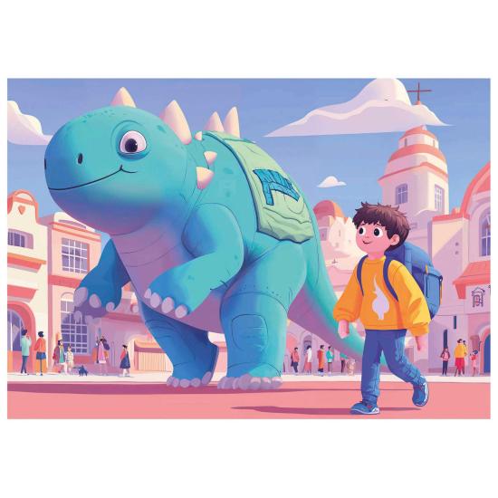 Puzzle Educa Dinosaures mignons progressif 20 + 40 + 60 + 80 piè